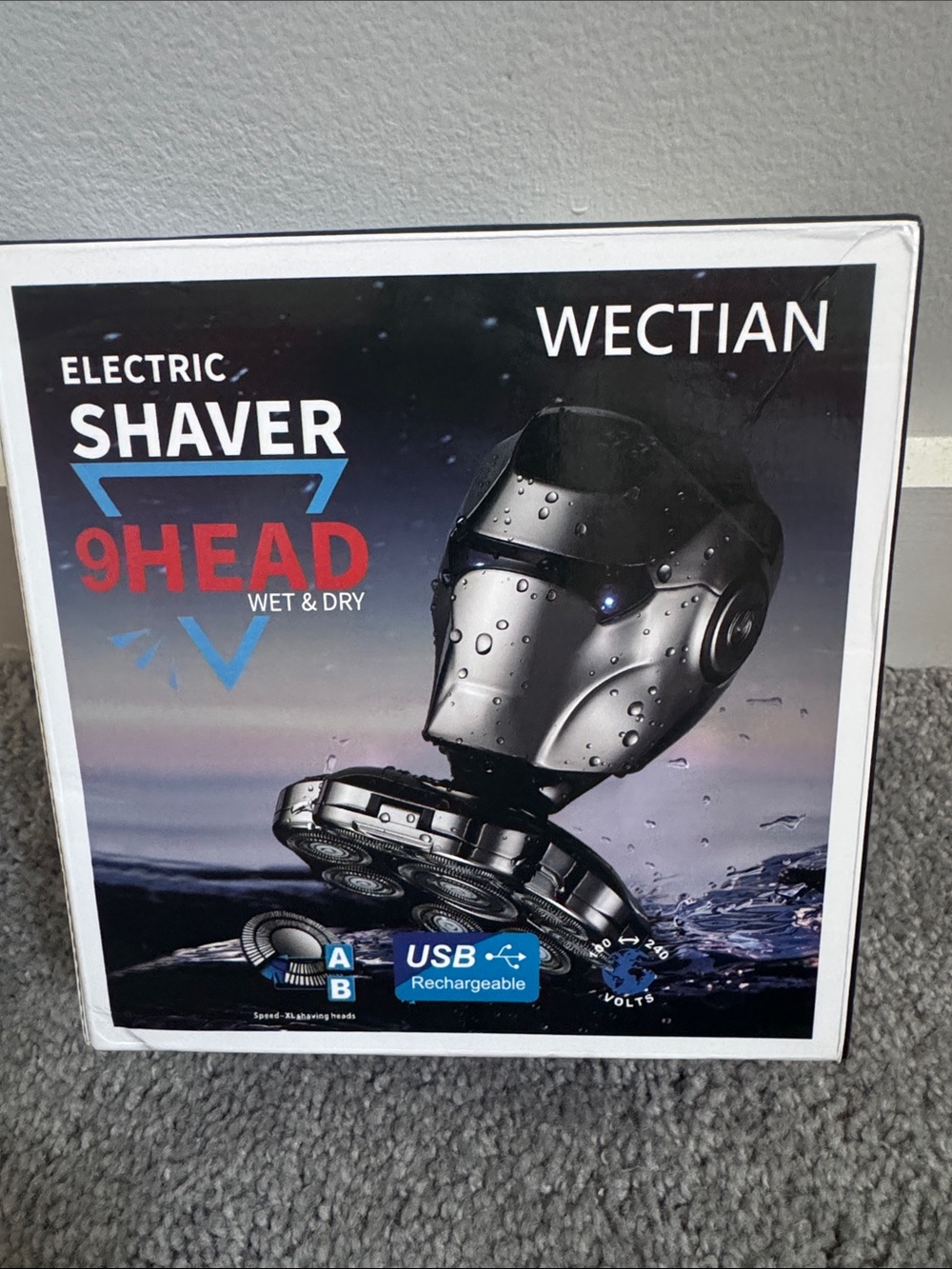 9-Head Electric Shaver – Black